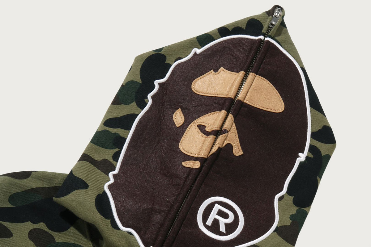 BAPE 1ST CAMO 2ND APE 全拉鍊連帽衫