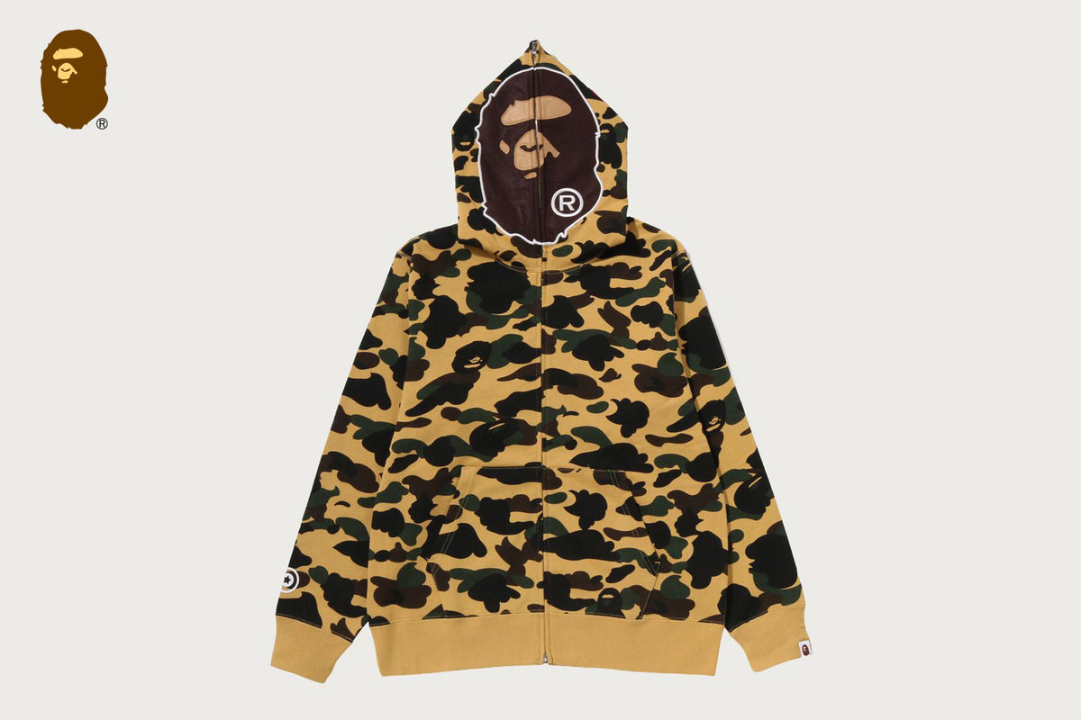 BAPE 1ST CAMO 2ND APE 全拉鍊連帽衫