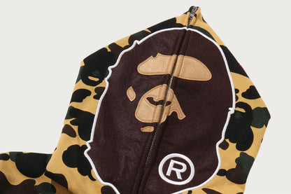 BAPE 1ST CAMO 2ND APE 全拉鍊連帽衫