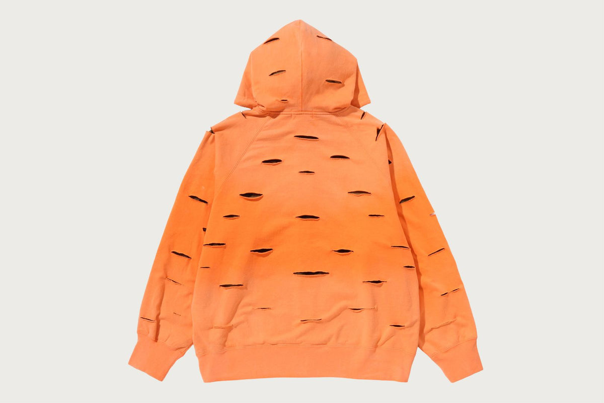 BAPE DESTROY LAYERED RELAXED ZIP HOODIE