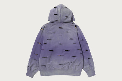 BAPE DESTROY LAYERED RELAXED ZIP HOODIE