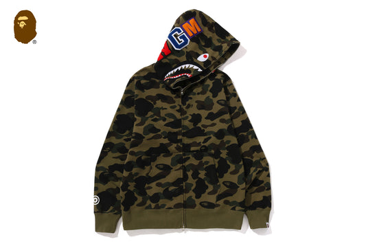 BAPE 1ST CAMO SHARK FULL ZIP HOODIE