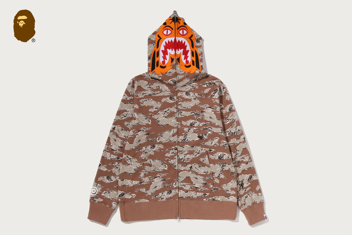 BAPE TIGER CAMO TIGER 全拉鍊連帽衫