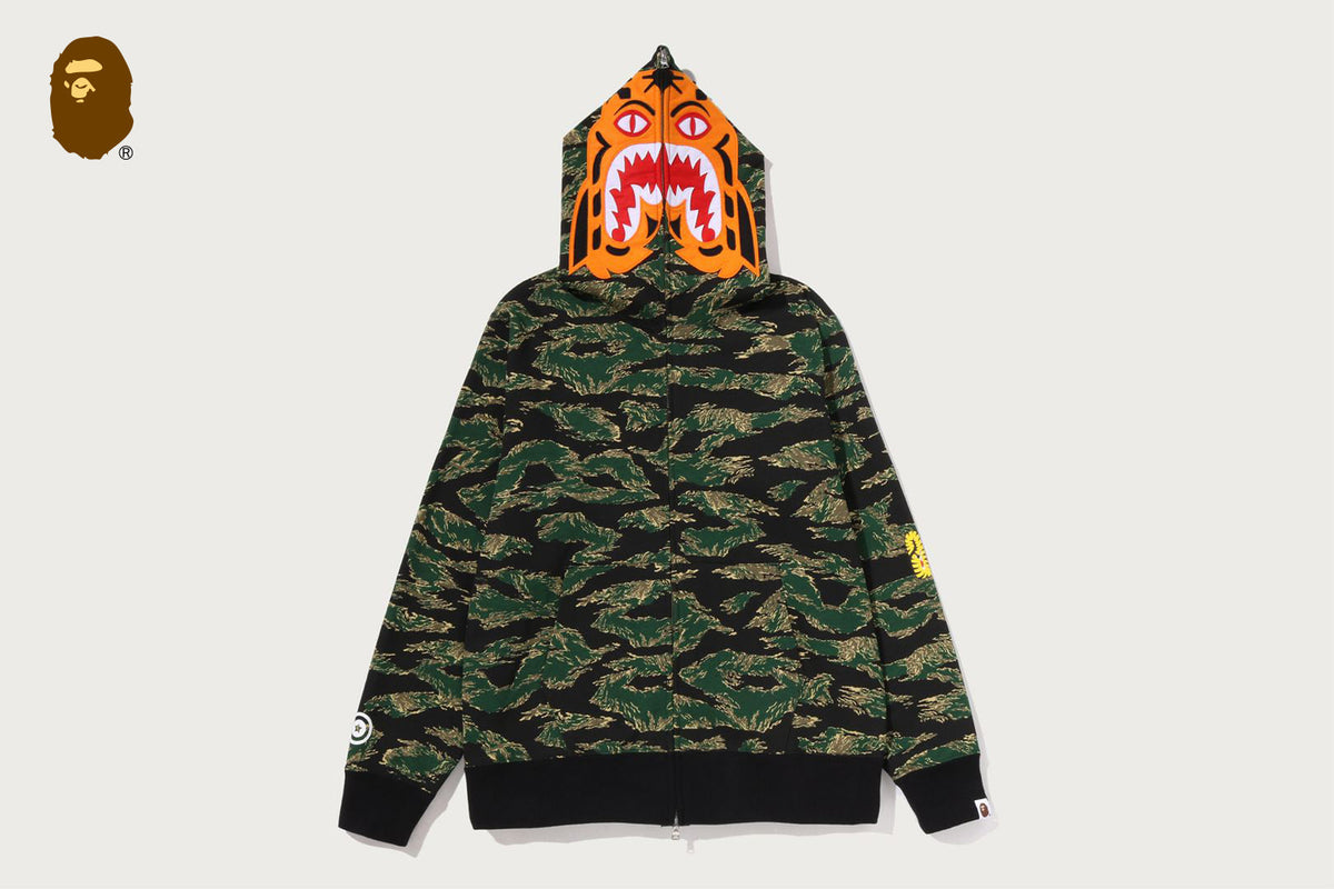 BAPE TIGER CAMO TIGER 全拉鍊連帽衫