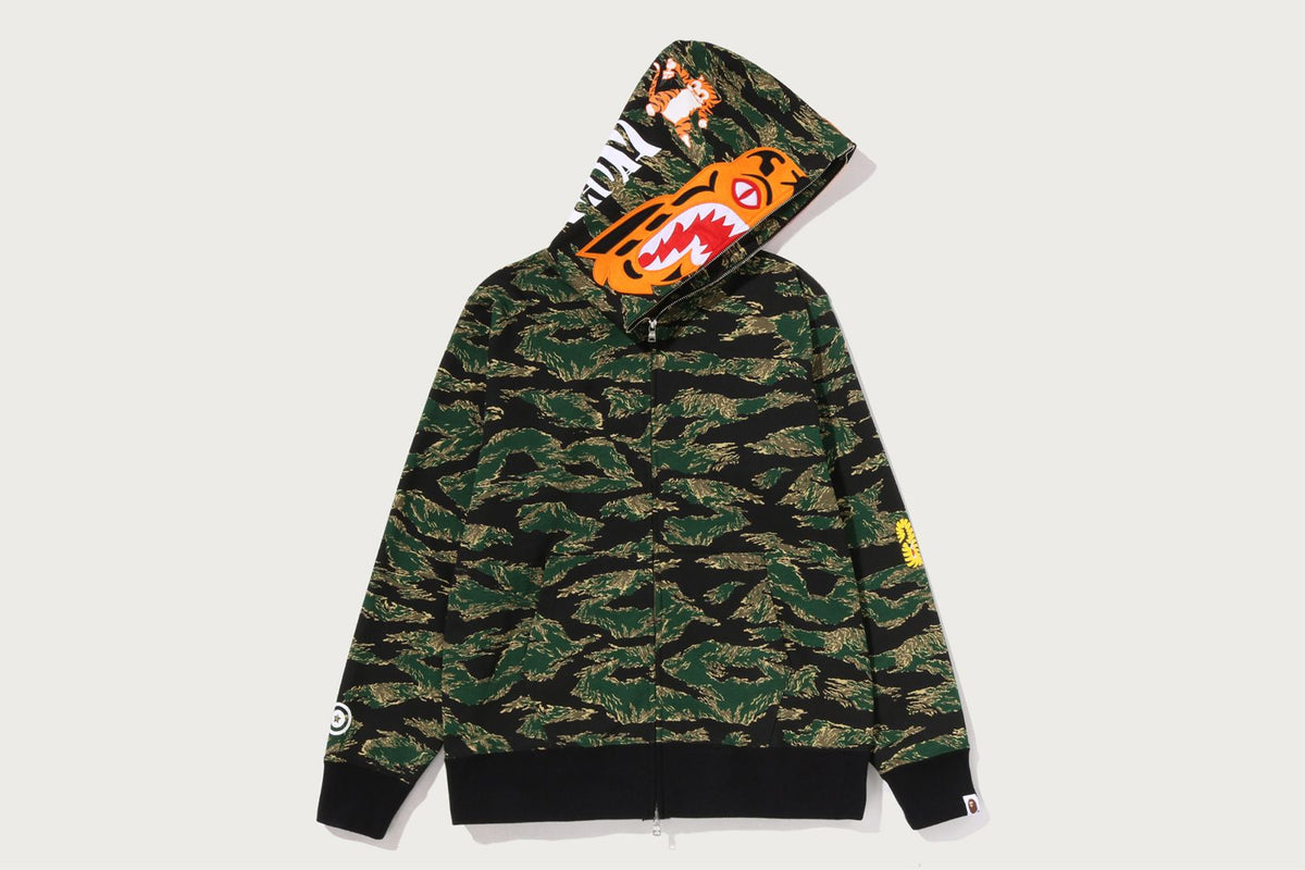 BAPE TIGER CAMO TIGER 全拉鍊連帽衫
