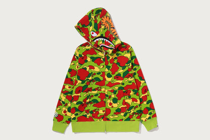 BAPE STA CAMO SHARK FULL ZIP HOODIE