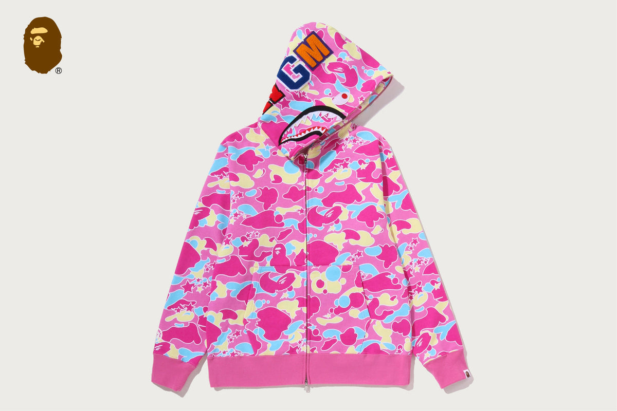 BAPE STA CAMO SHARK FULL ZIP HOODIE