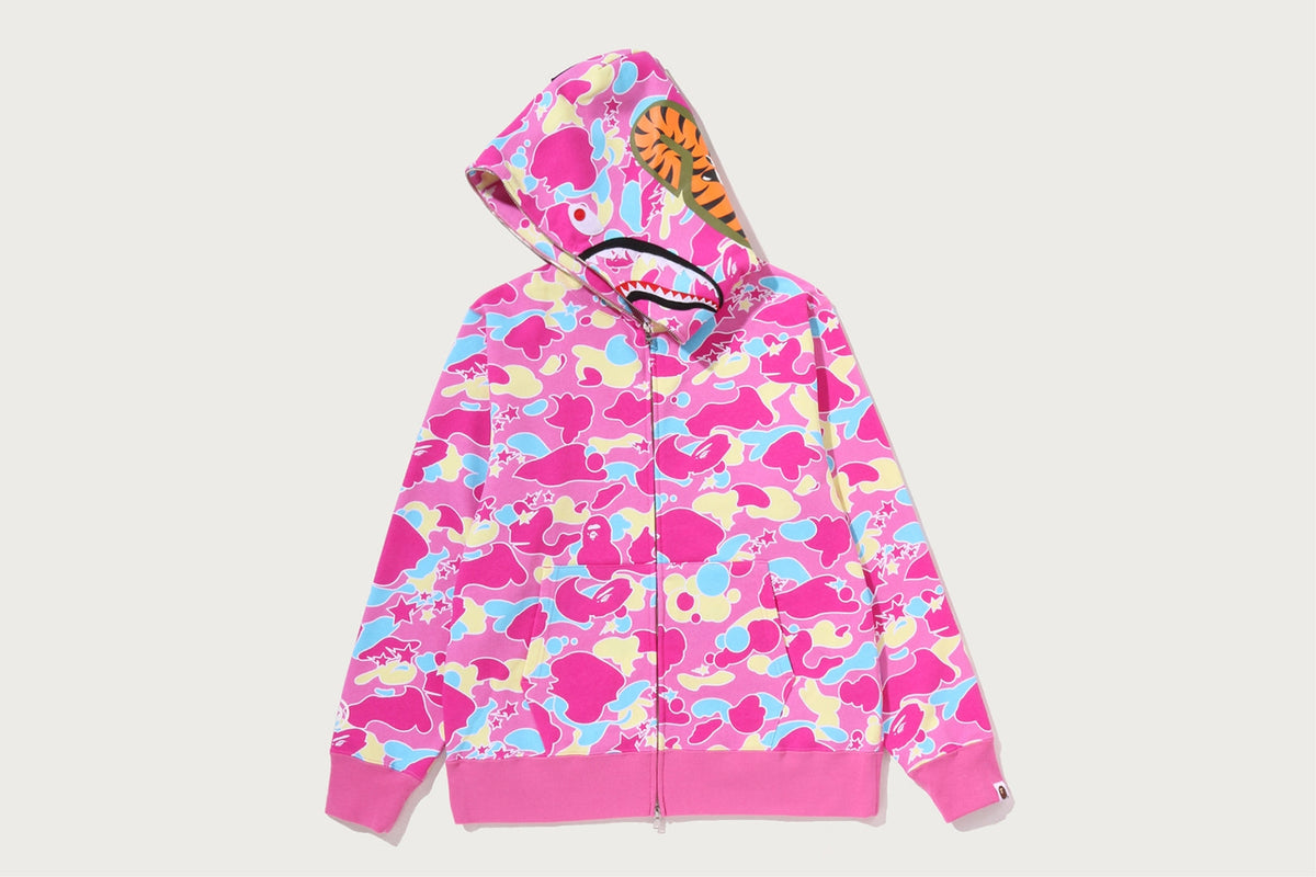 BAPE STA CAMO SHARK FULL ZIP HOODIE