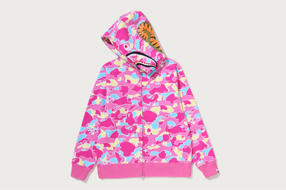 BAPE STA CAMO SHARK FULL ZIP HOODIE