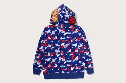 BAPE STA STRIKE CAMO SHARK 寬鬆版全拉鍊連帽外套