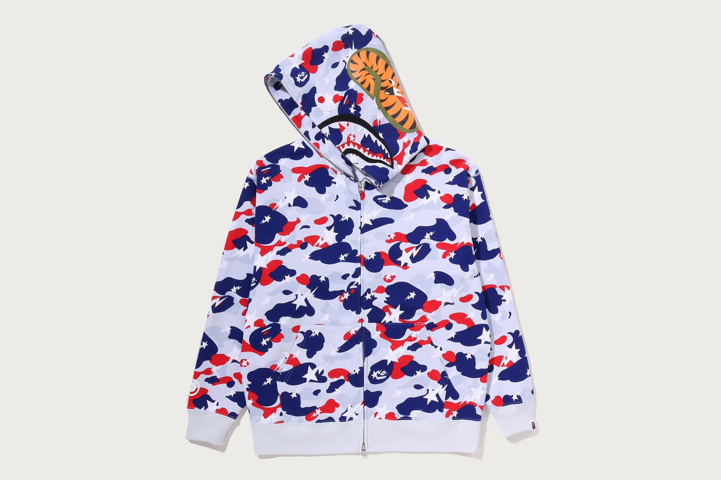 BAPE STA STRIKE CAMO SHARK 寬鬆版全拉鍊連帽外套