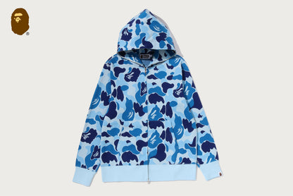 BAPE ABC CAMO JACQUARD 全拉鍊連帽衫
