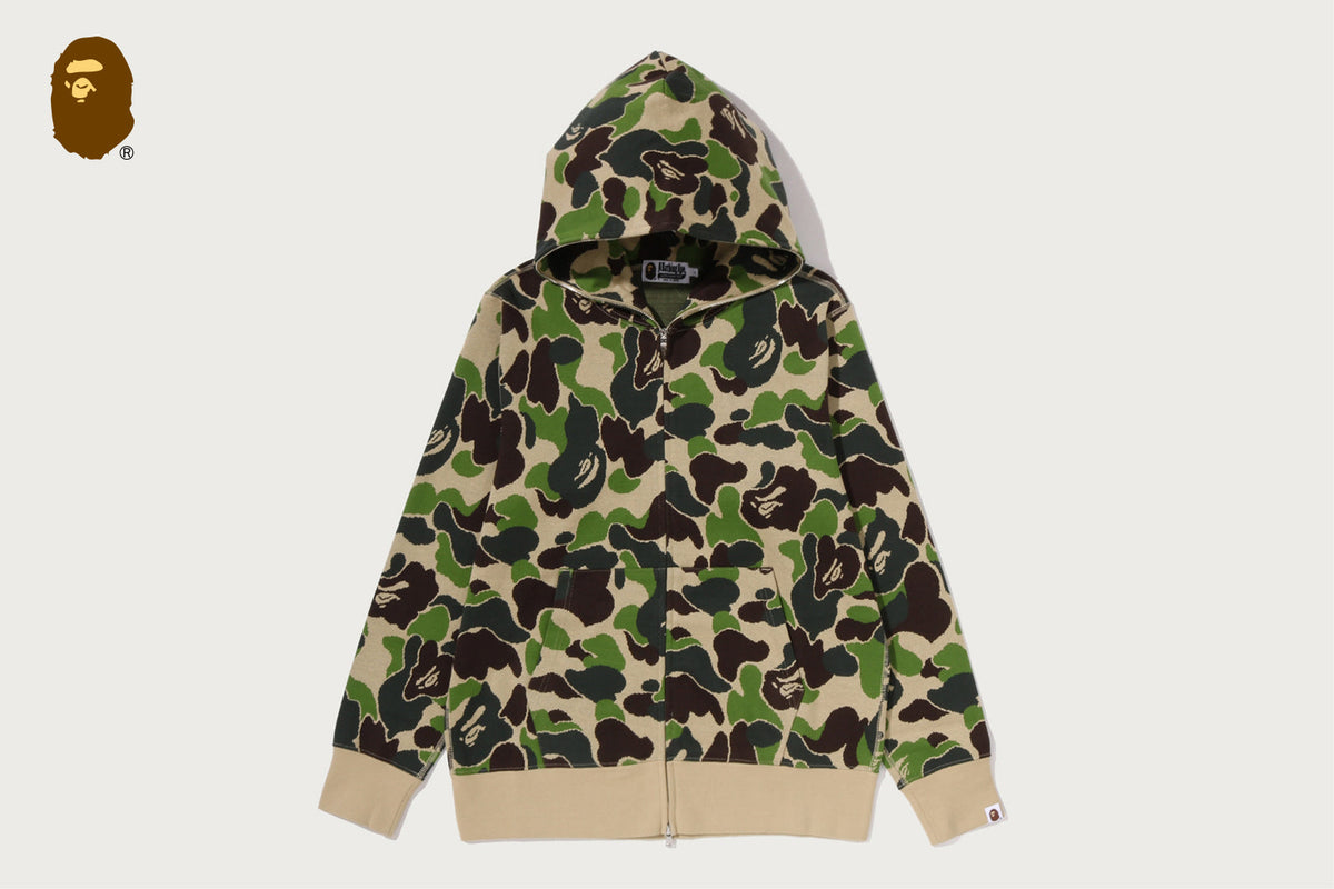 BAPE ABC CAMO JACQUARD 全拉鍊連帽衫