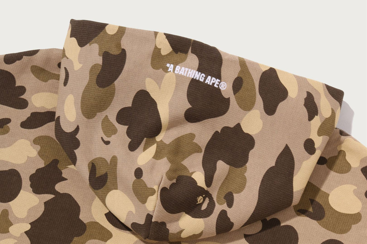 BAPE COLOR CAMO 重洗水感短版拉鍊連帽衫