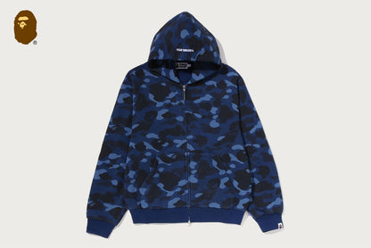 BAPE COLOR CAMO 重洗水感短版拉鍊連帽衫