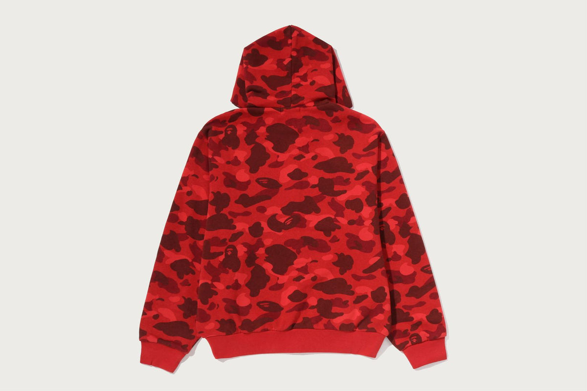 BAPE COLOR CAMO 重洗水感短版拉鍊連帽衫