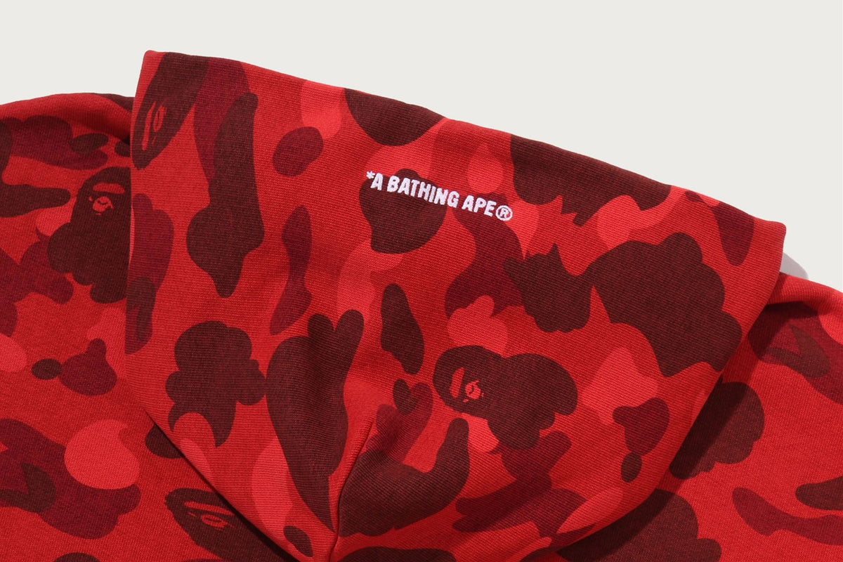 BAPE COLOR CAMO 重洗水感短版拉鍊連帽衫