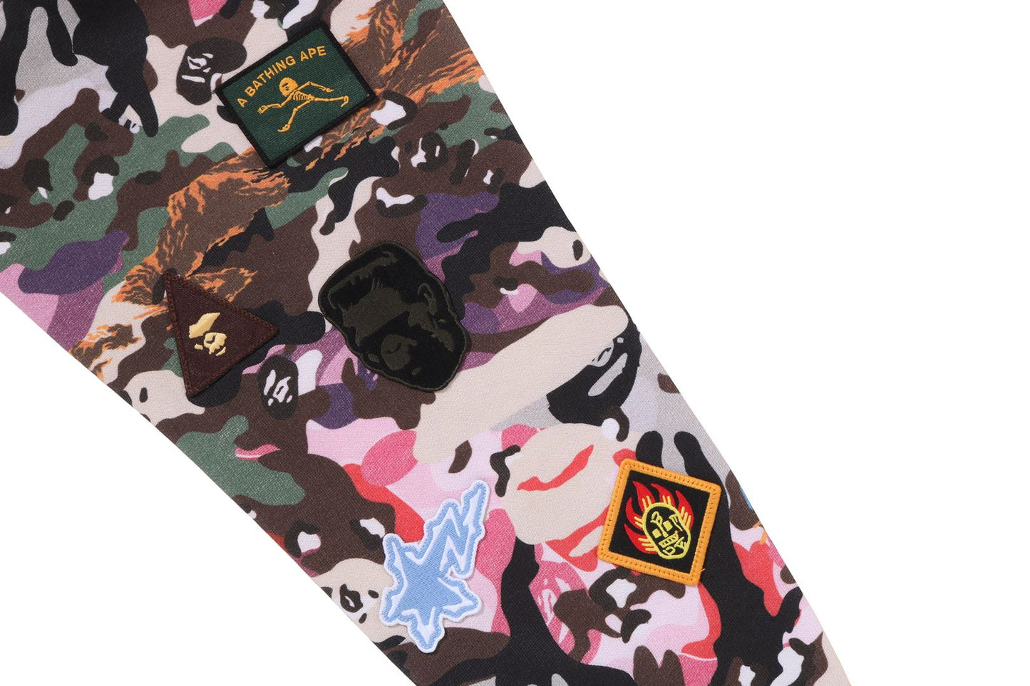BAPE HYBRID CAMO 多功能徽章鯊魚鬆身全拉鏈連帽衫