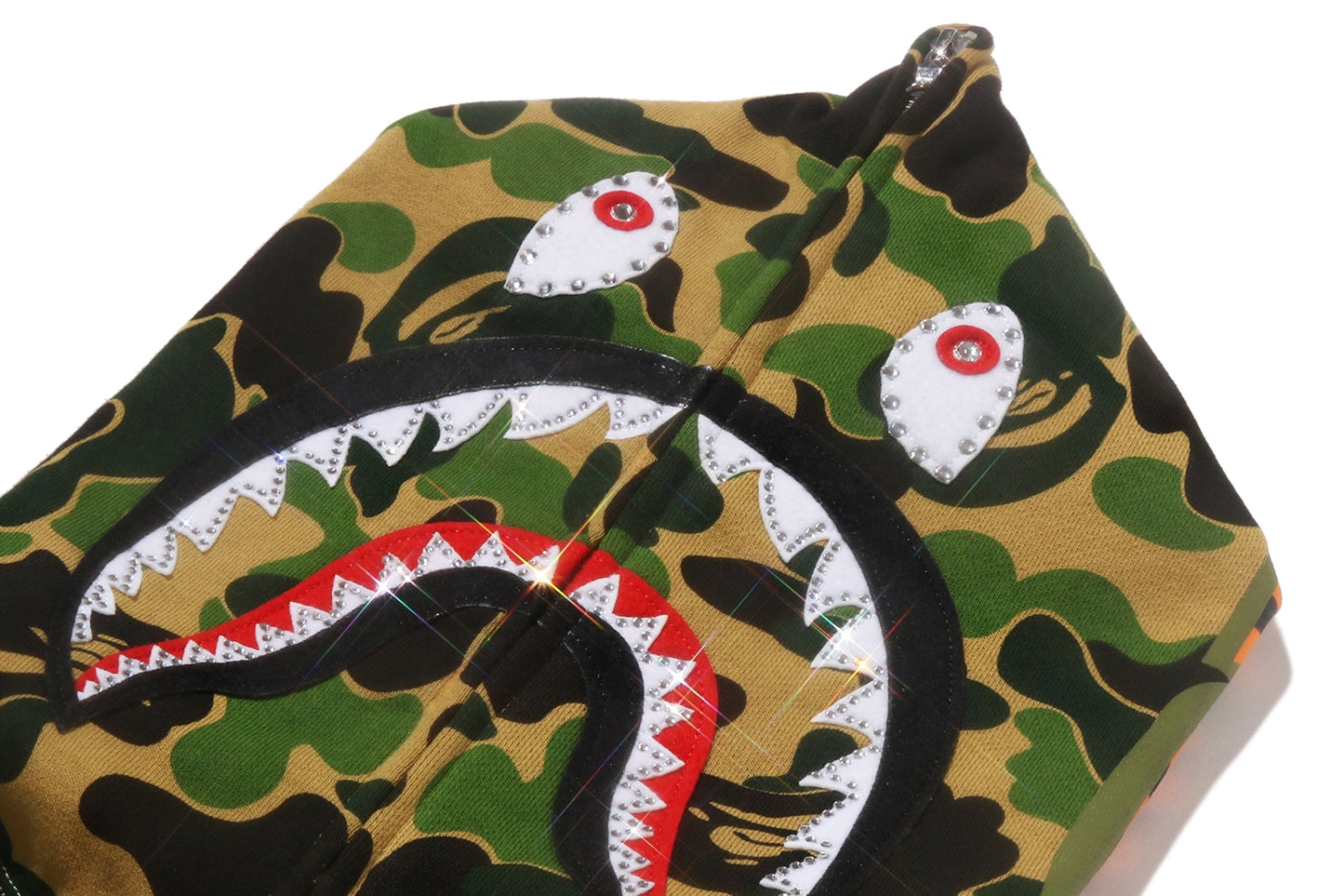 BAPE ABC CAMO CRYSTAL STONE SHARK FULL ZIP HOODIE
