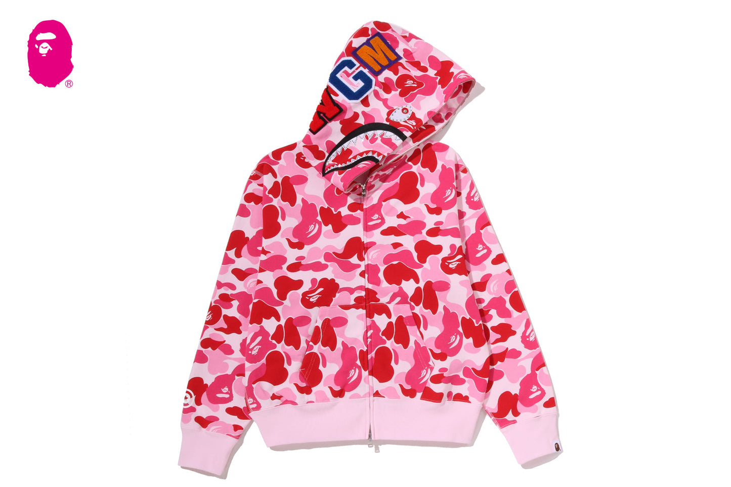 BAPE ABC CAMO CRYSTAL STONE SHARK FULL ZIP HOODIE