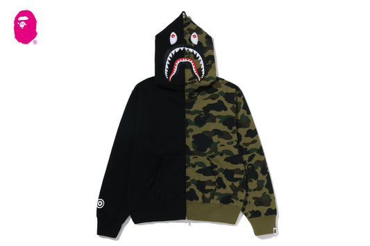 BAPE 1ST CAMO 水晶石鯊魚全拉鏈連帽衫