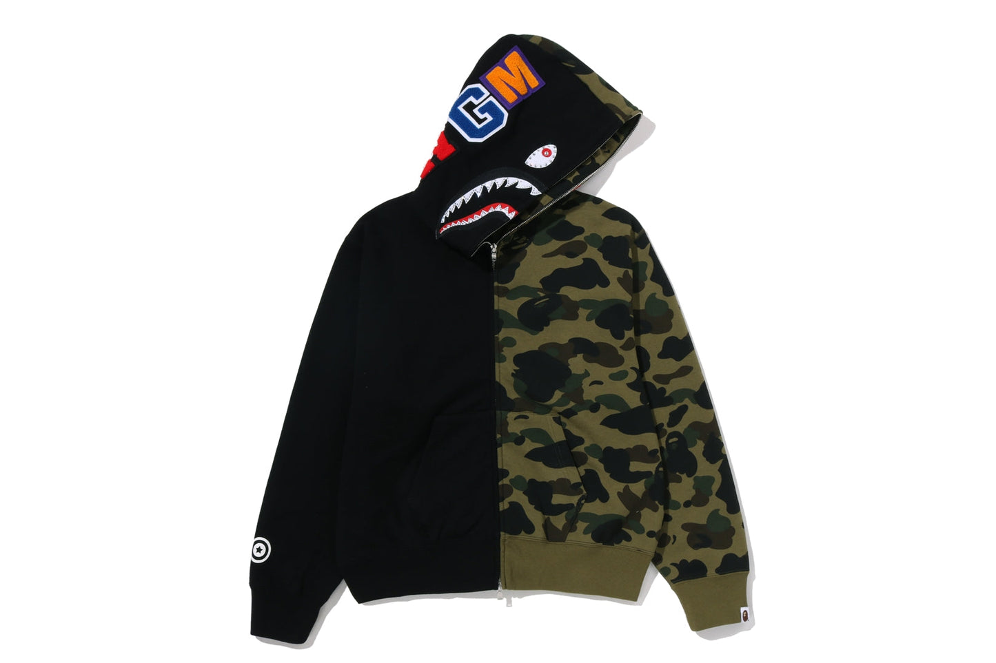 BAPE 1ST CAMO 水晶石鯊魚全拉鏈連帽衫