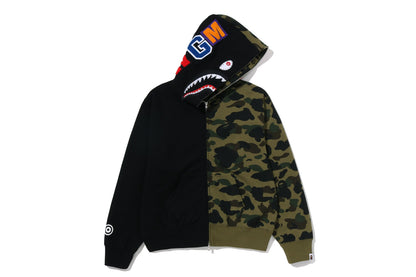 BAPE 1ST CAMO 水晶石鯊魚全拉鏈連帽衫
