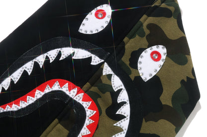 BAPE 1ST CAMO 水晶石鯊魚全拉鏈連帽衫