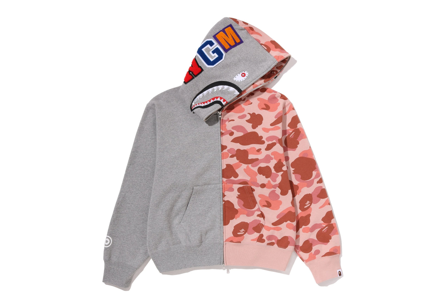 BAPE 1ST CAMO 水晶石鯊魚全拉鏈連帽衫