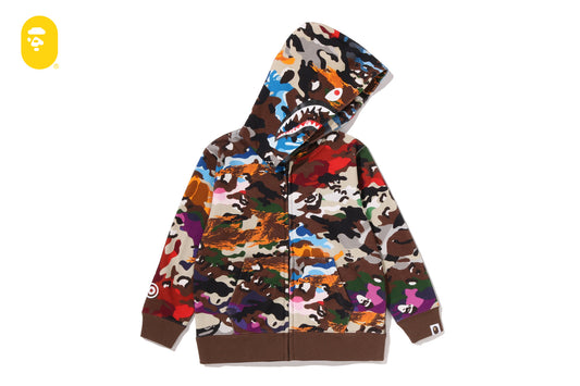 BAPE HYBRID CAMO SHARK ZIP HOODIE