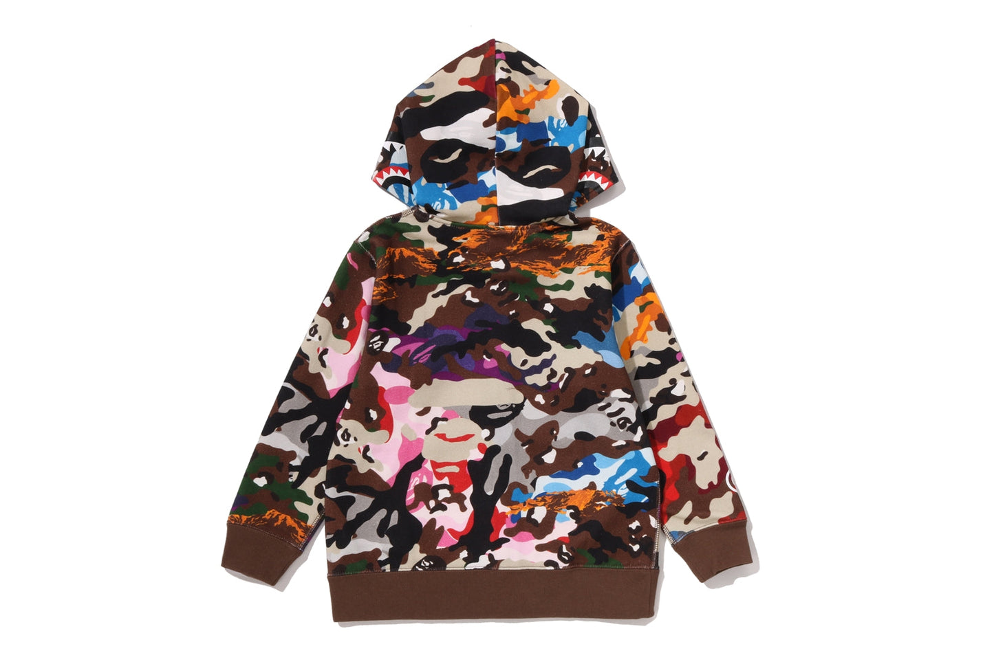 BAPE HYBRID CAMO SHARK ZIP HOODIE