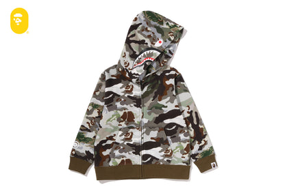 BAPE HYBRID CAMO SHARK ZIP HOODIE