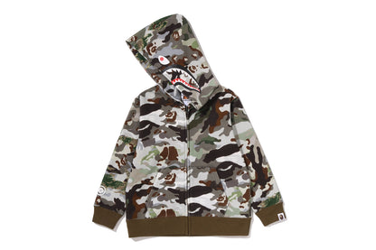 BAPE HYBRID CAMO SHARK ZIP HOODIE