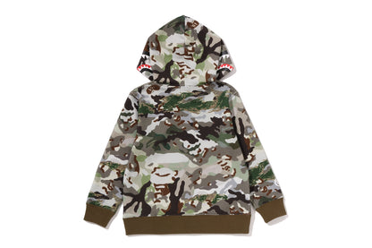 BAPE HYBRID CAMO SHARK ZIP HOODIE