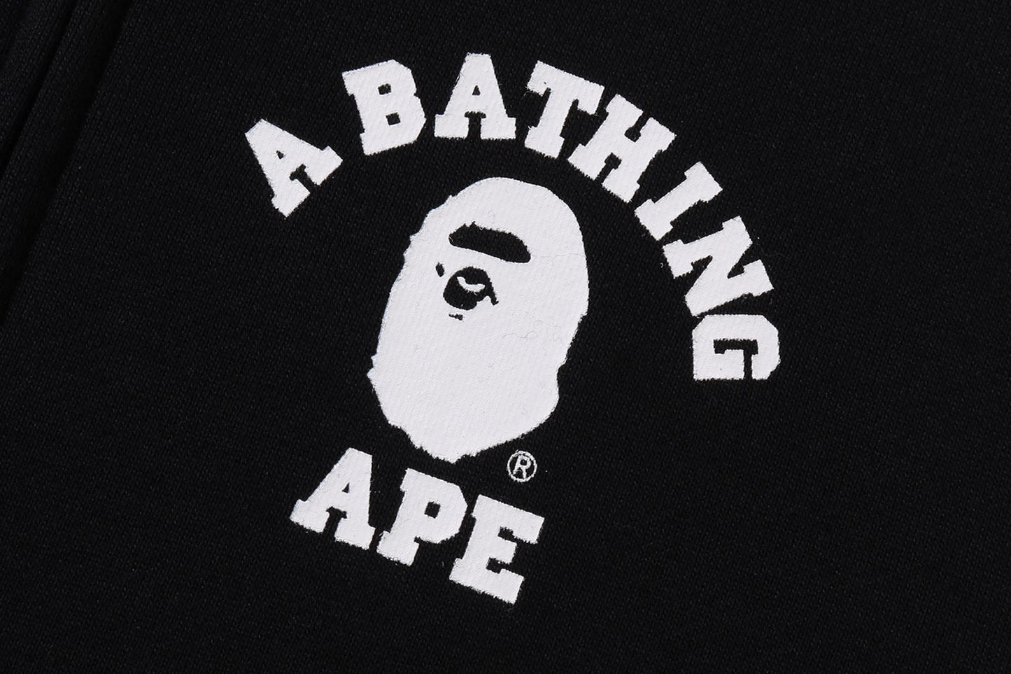 BAPE BIG COLLEGE ZIP HOODIE
