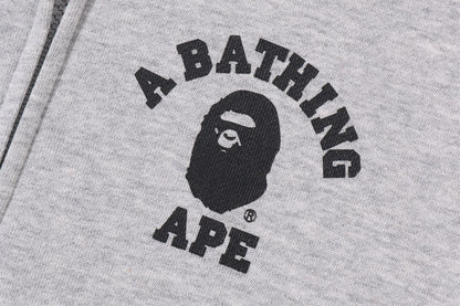 BAPE BIG COLLEGE ZIP HOODIE