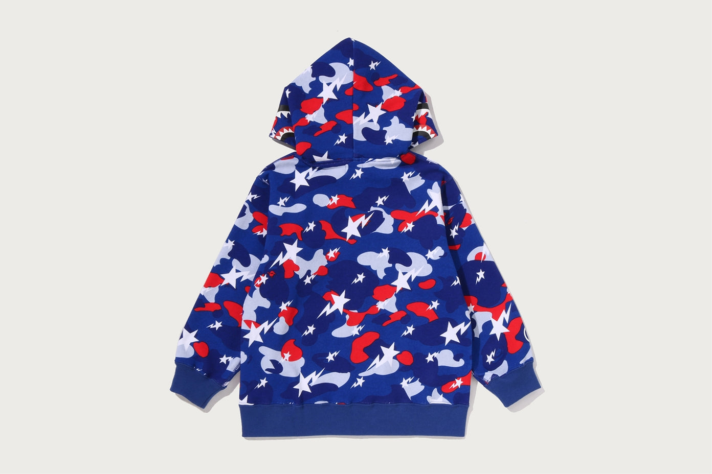 BAPE STA STRIKE CAMO SHARK ZIP HOODIE