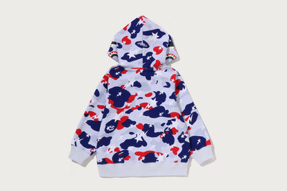 BAPE STA STRIKE CAMO SHARK ZIP HOODIE