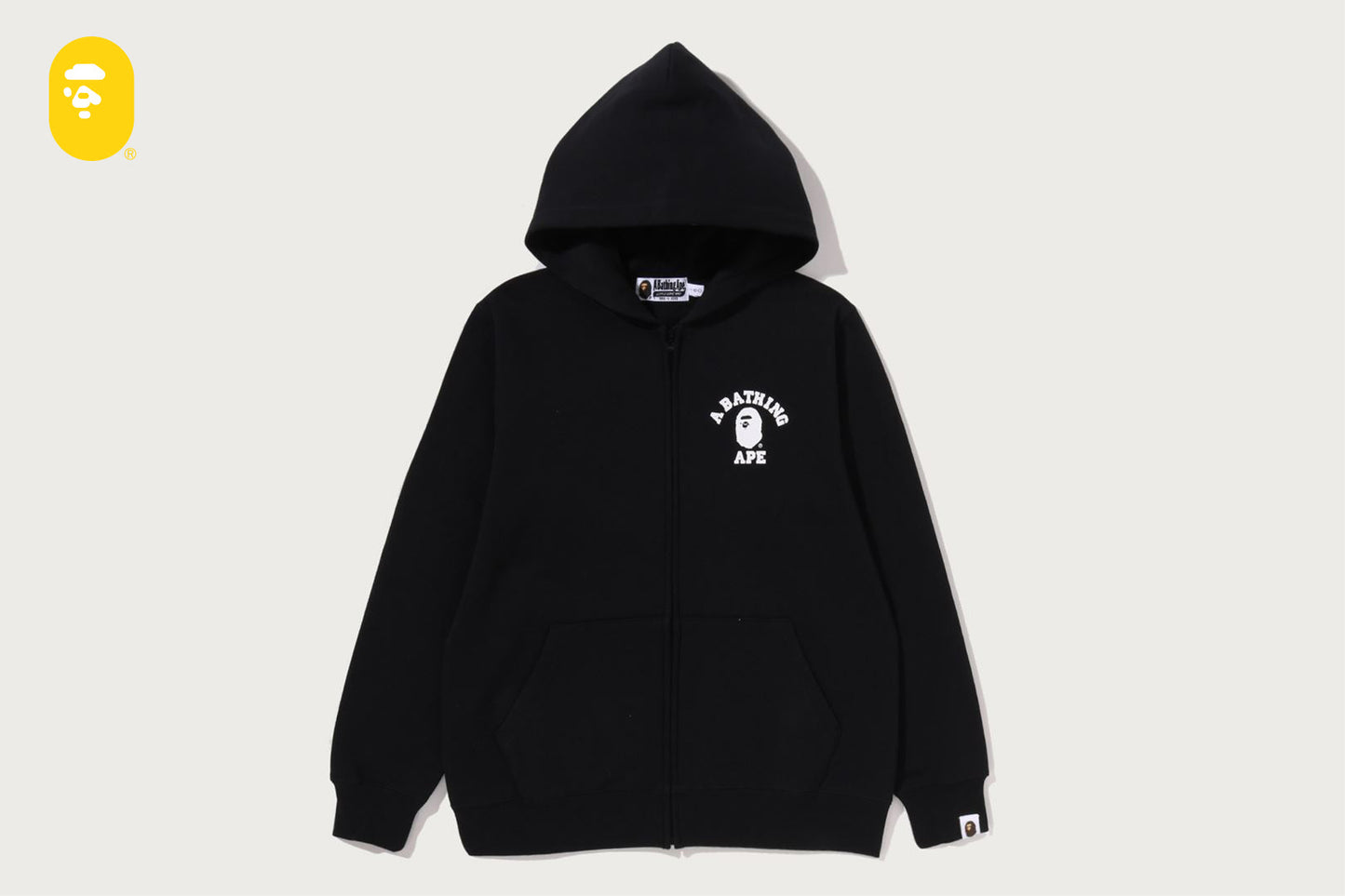 BAPE BIG COLLEGE ZIP HOODIE