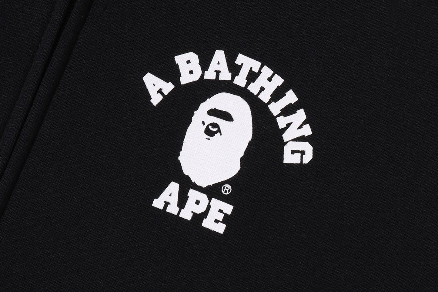 BAPE BIG COLLEGE ZIP HOODIE