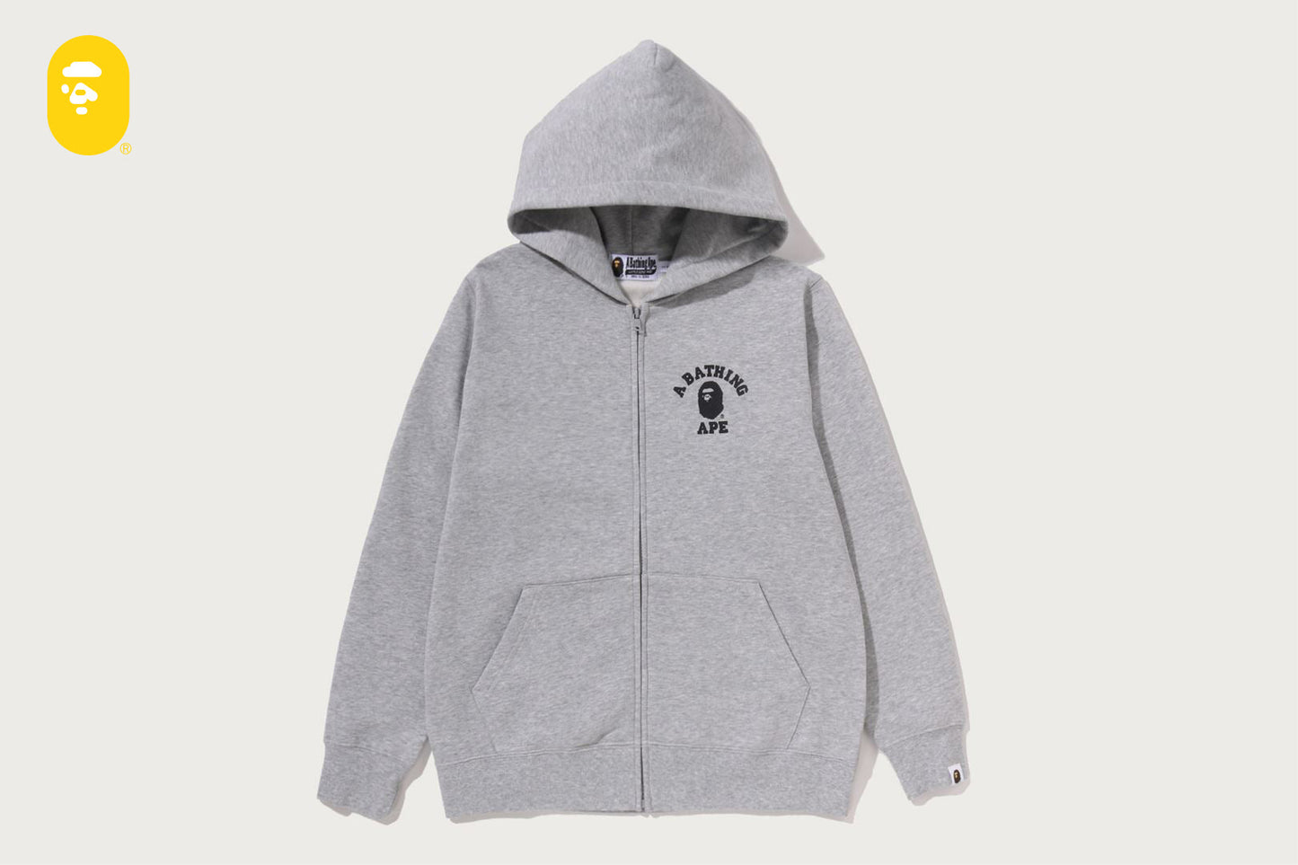 BAPE BIG COLLEGE ZIP HOODIE