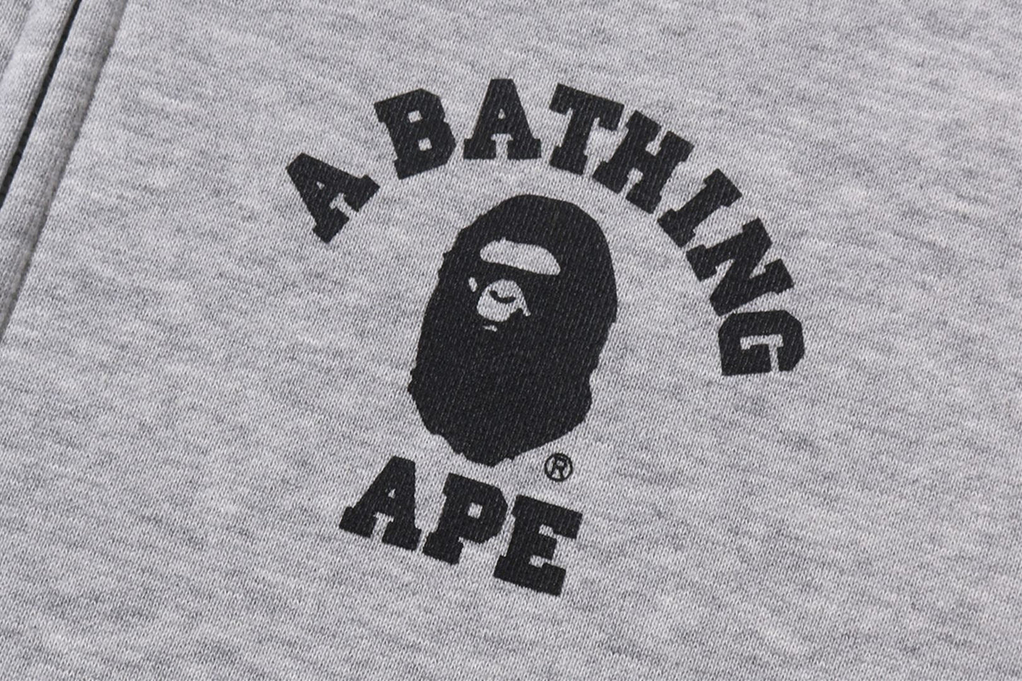 BAPE BIG COLLEGE ZIP HOODIE