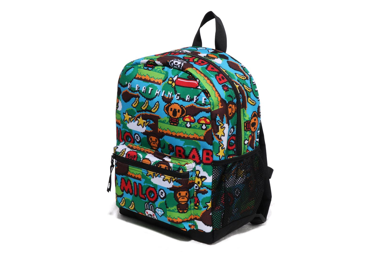 BAPE BABY MILO 遊戲圖案日背包