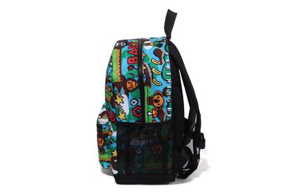 BAPE BABY MILO 遊戲圖案日背包