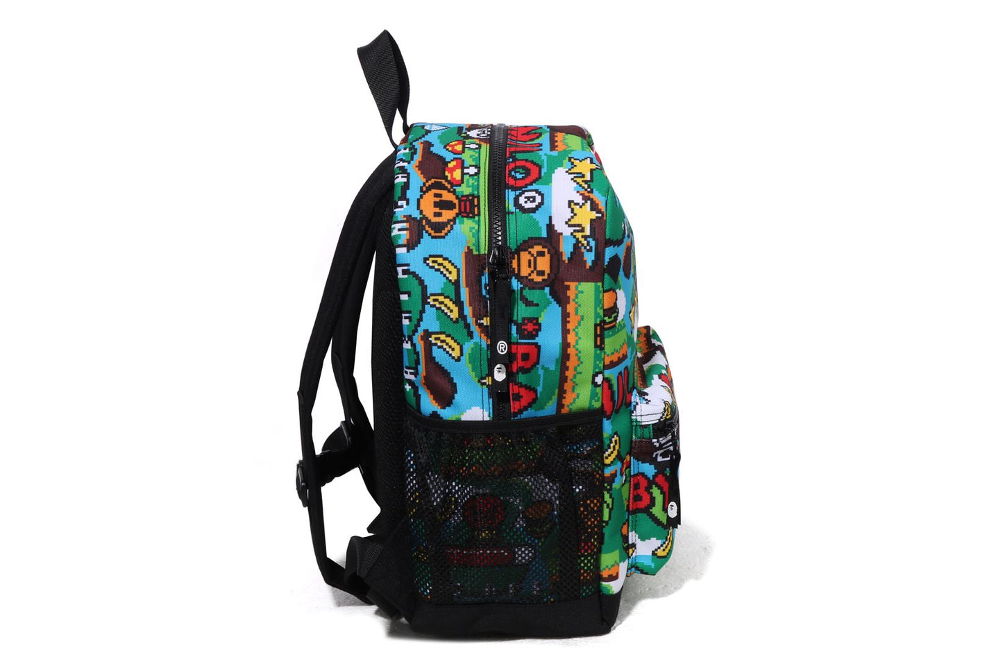 BAPE BABY MILO 遊戲圖案日背包