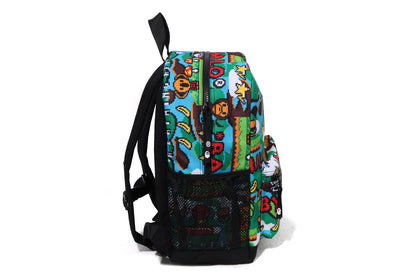 BAPE BABY MILO 遊戲圖案日背包