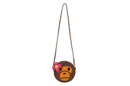 BAPE BABY LISA QUILTING SHOULDER BAG
