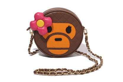 BAPE BABY LISA QUILTING SHOULDER BAG