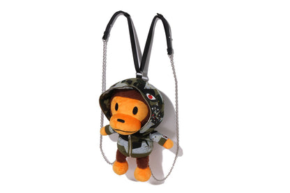 BAPE STAR OVER PRINT 1ST CAMO BABY MILO 毛絨玩具背包