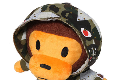 BAPE STAR OVER PRINT 1ST CAMO BABY MILO 毛絨玩具背包